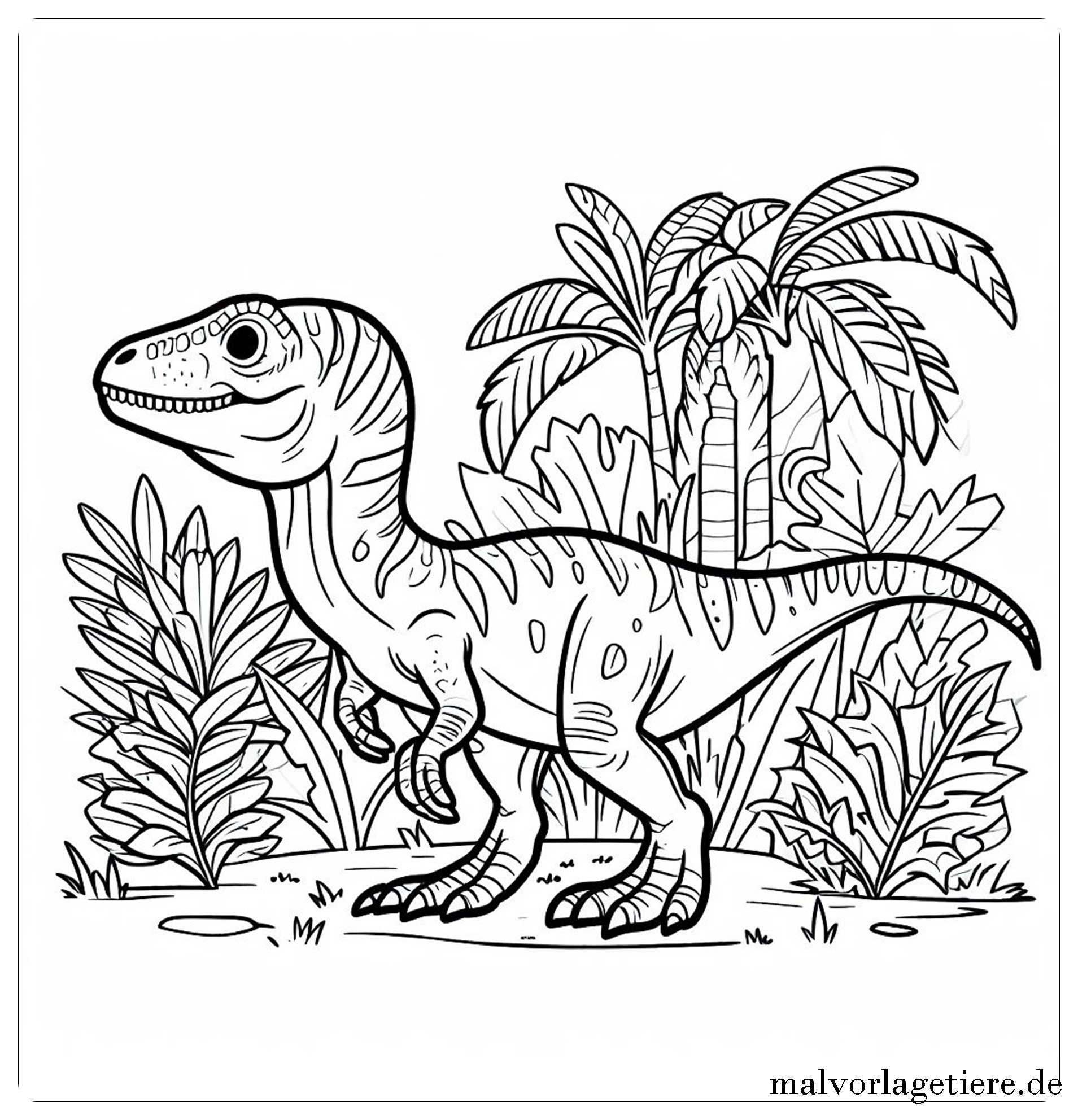Jurassic world ausmalbilder indoraptor 02 by malvorlagetiere