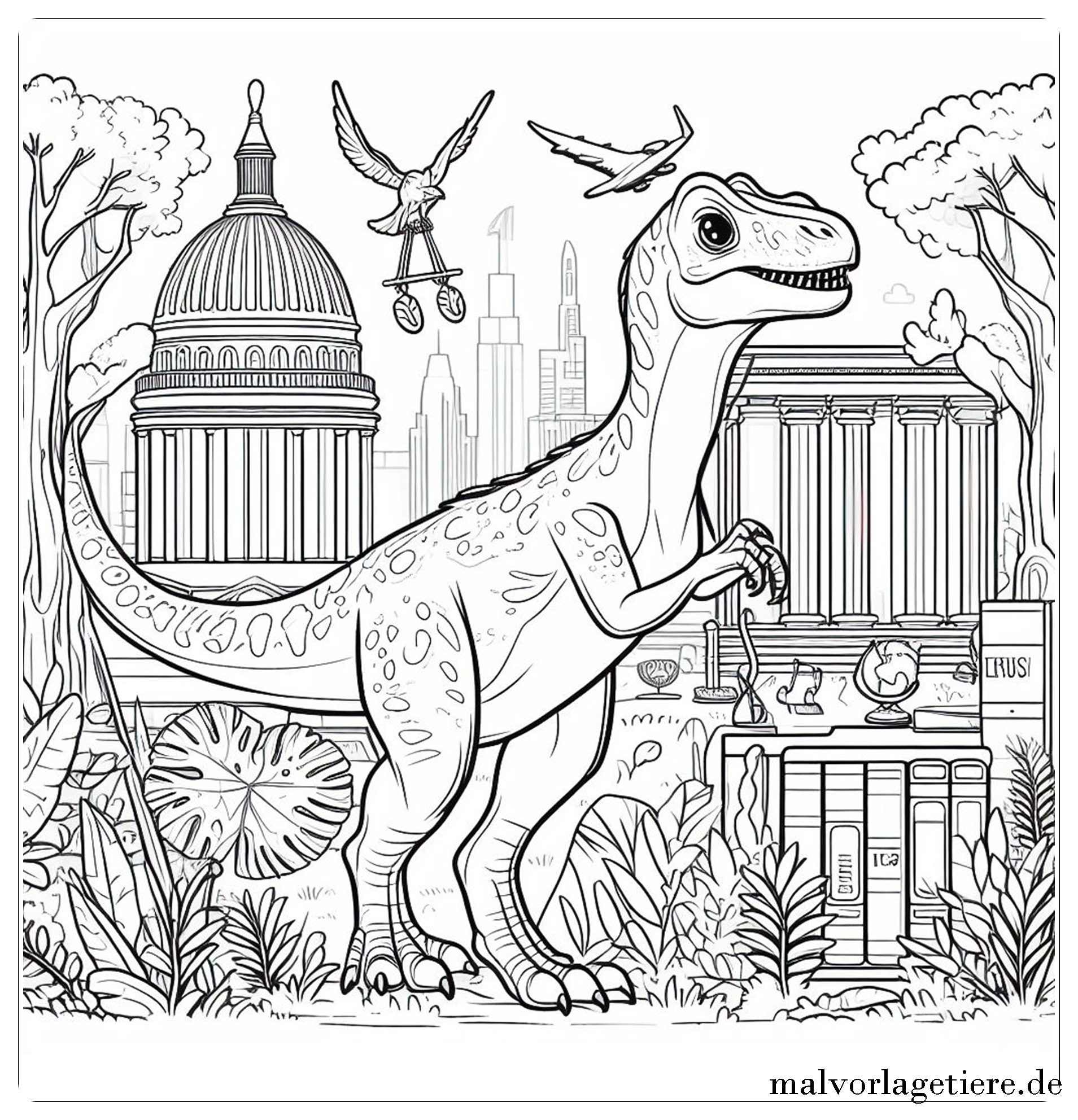 Jurassic world ausmalbilder indoraptor 13 by malvorlagetiere