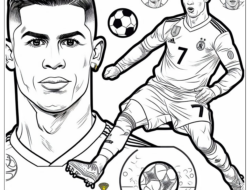 Ronaldo Ausmalbild zum Ausdrucken – Spaß und Kreativität für Kinder