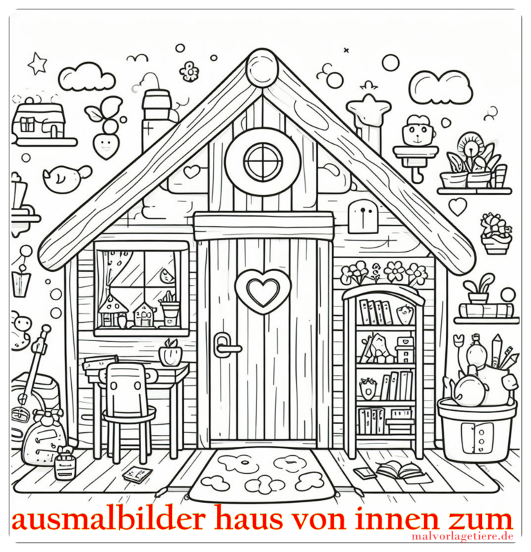 Ausmalbilder Haus von Innen zum Ausdrucken: Ein Abenteuer in Farbe und Fantasie