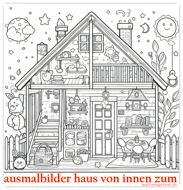 Ausmalbilder Haus Innen: Unleash Your Inner Artist with Coloring Fun!