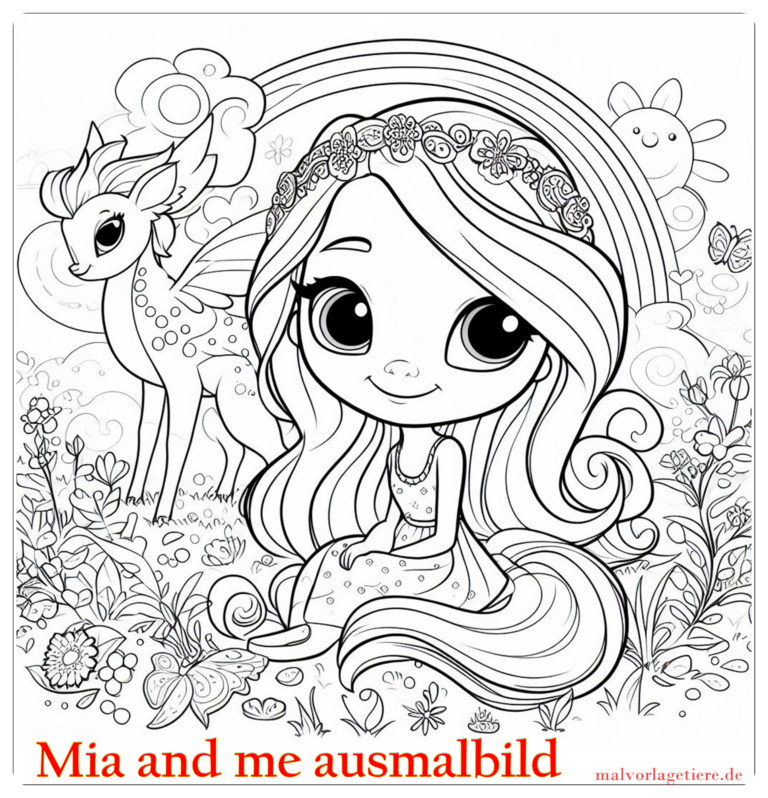 mia and me ausmalbild 05 by malvorlagetiere