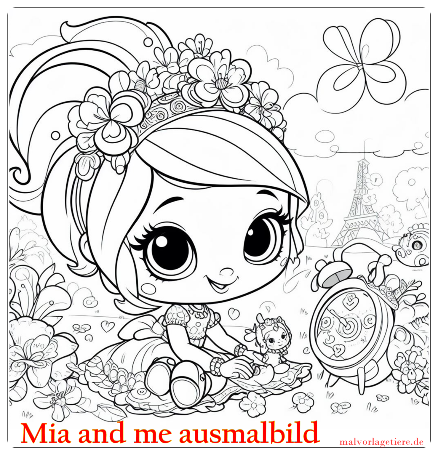 mia and me ausmalbild 07 by malvorlagetiere