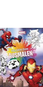 Die Welt der Marvel-Helden zum Ausmalen: Ein Abenteuer für kleine Künstler