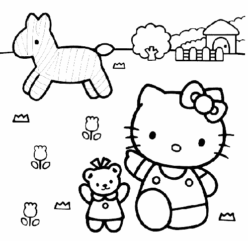 Hello Kitty Malvorlagen: Ein Tor zur Kreativität für kleine Künstler