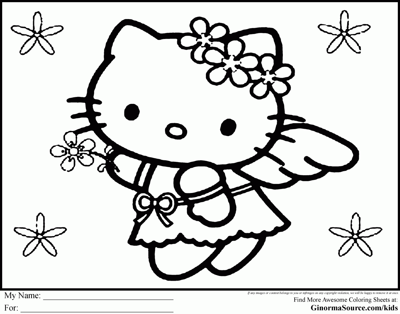 Hello Kitty Malvorlagen: Ein Tor zur Kreativität für kleine Künstler