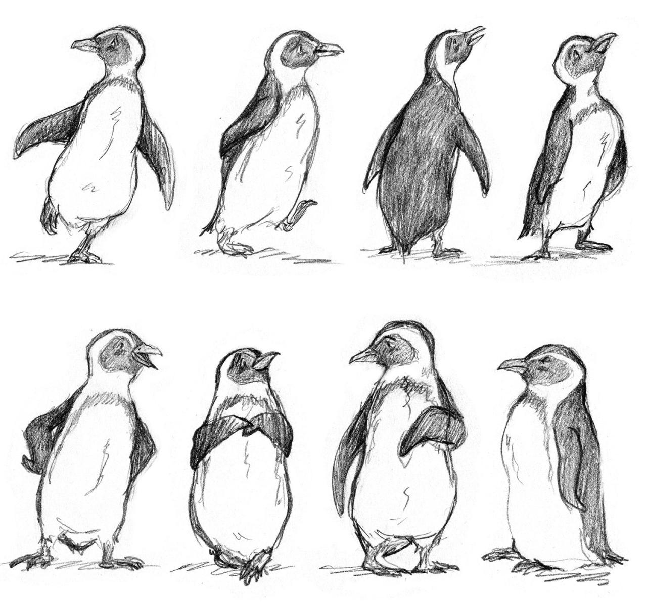 Die Magie des Zeichnens: Pinguine zum Leben erwecken