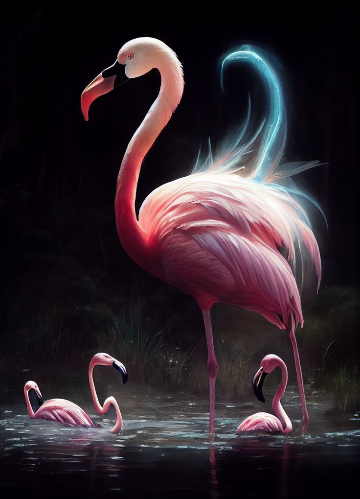 Die Magie des Zeichnens: Flamingos, Farben und Fantasie