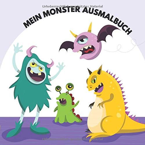 Die Welt der Monster: Ein Ausmalbuch für kleine Künstler