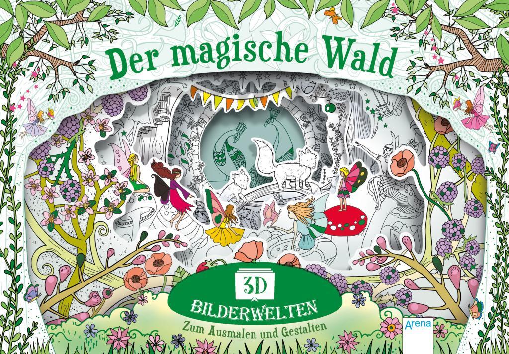 Die Magie der Malbücher: Tiere im Wald - Eine Reise in die Fantasie