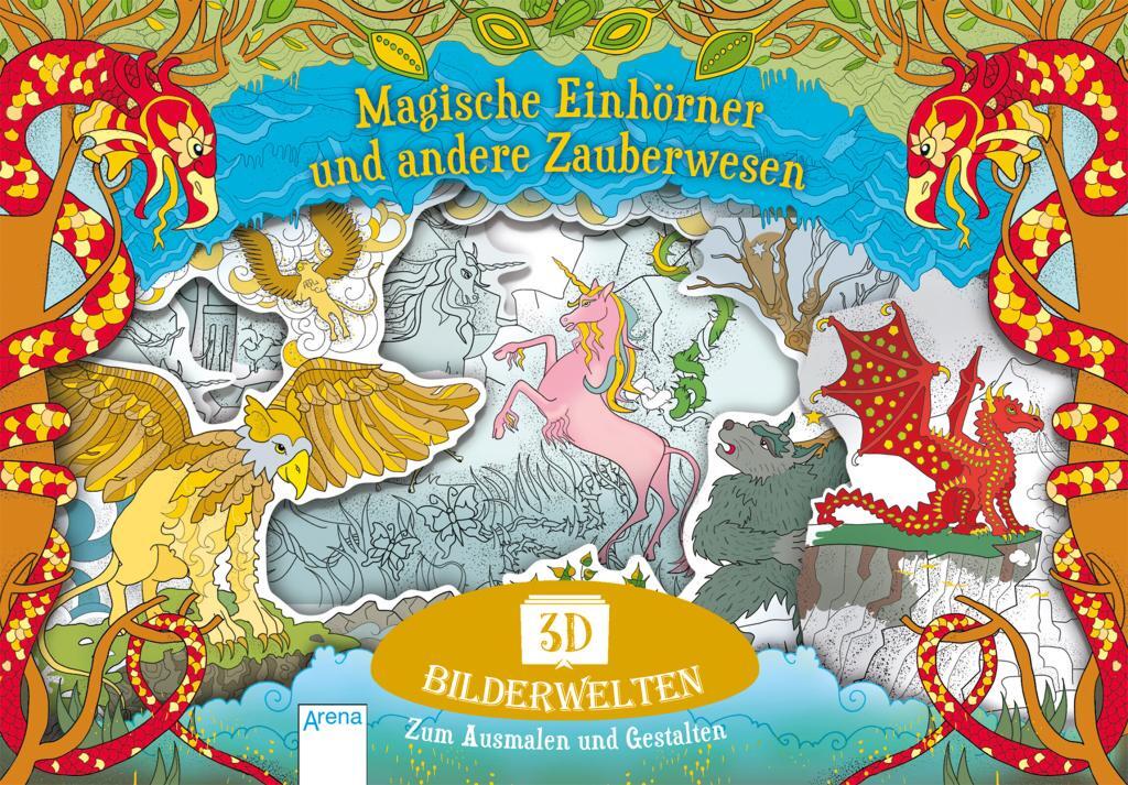 Die Magie der Malbücher: Tiere im Wald - Eine Reise in die Fantasie