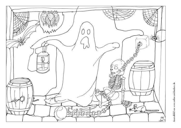 Halloween-Ausmalbilder zum kostenlosen Download: Gruselige Spaß für kleine Künstler