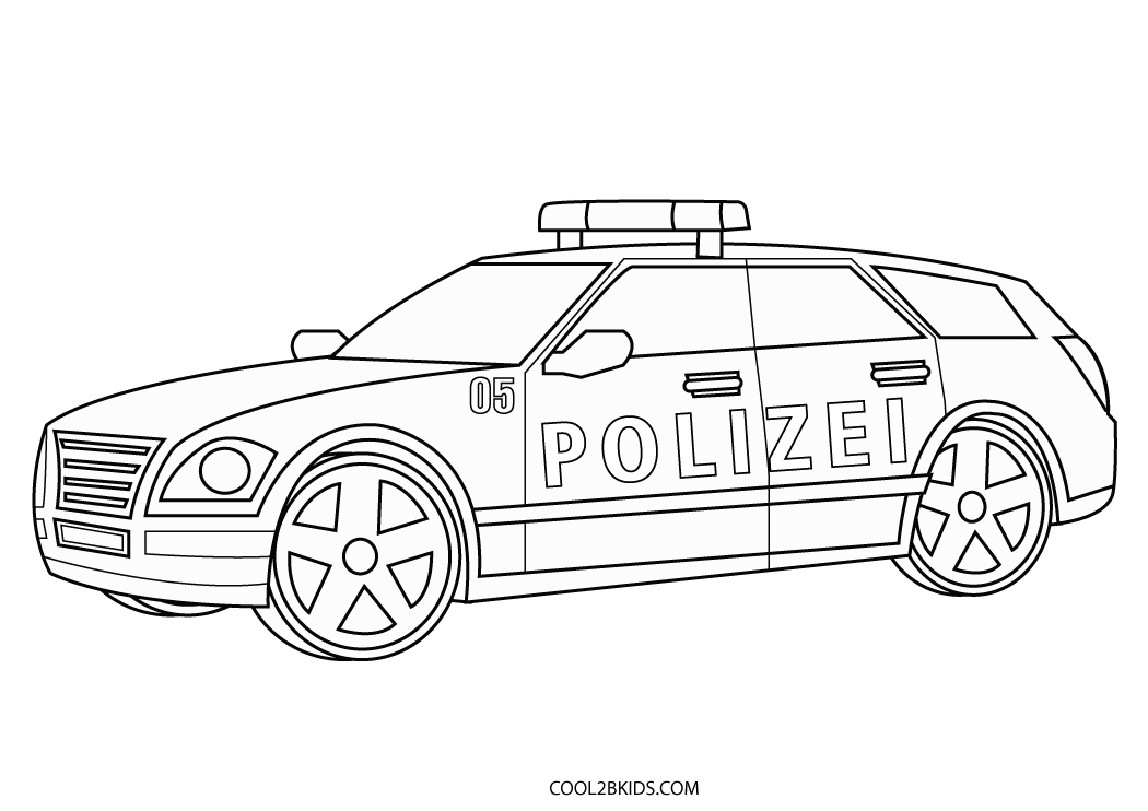 Die Magie des Zeichnens: Polizeiautos zum Ausmalen und die Freude am Kreativen