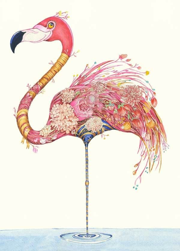 Die Magie des Zeichnens: Flamingos, Farben und Fantasie