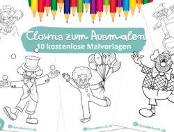 Die Magie des Malens: Clown-Malvorlagen für kleine Künstler