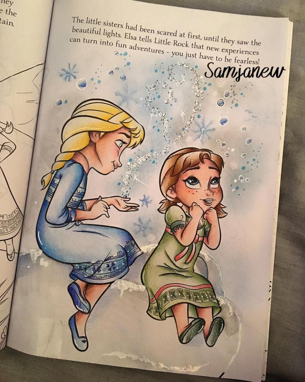 Die Zauberwelt der Malbücher: Anna und Elsa entdecken