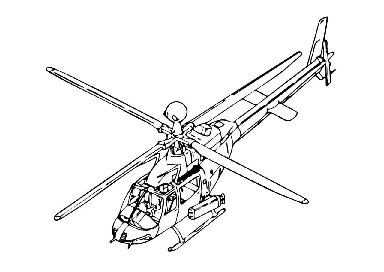 Die Welt der Zeichnung: Ein Hubschrauber zum Ausmalen und mehr!