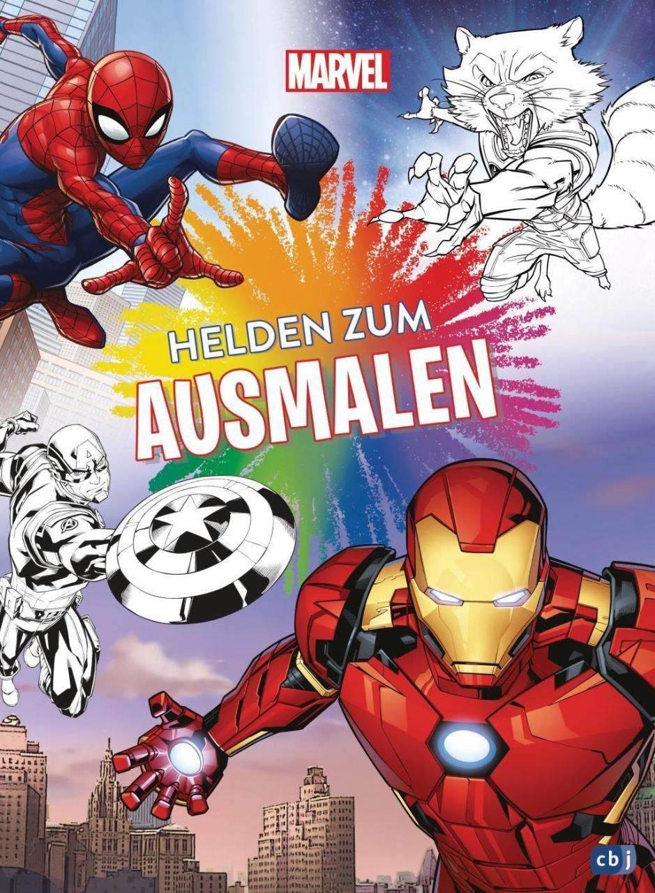 Die Welt der Marvel-Helden zum Ausmalen: Ein Abenteuer für kleine Künstler