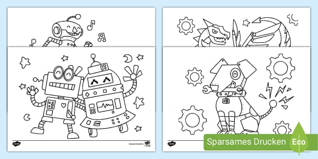 Die Welt der Roboter zum Leben erwecken: Malvorlagen als kreative Türöffner