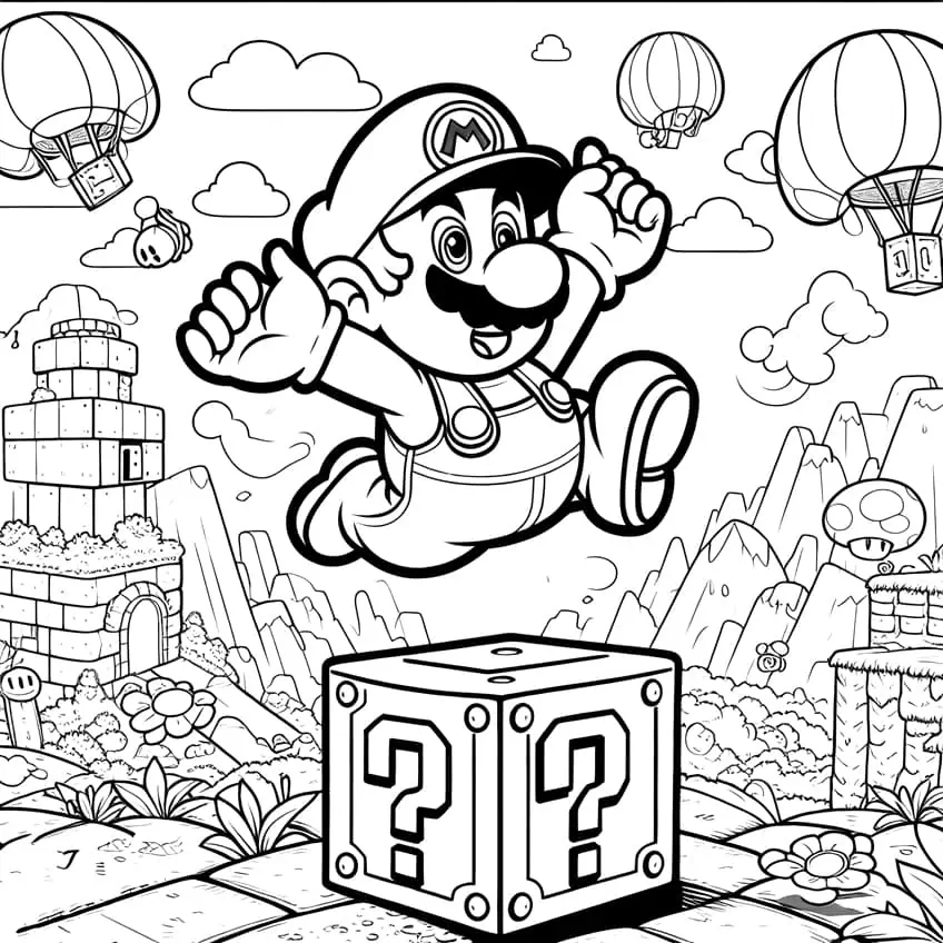 In die Welt von Super Mario: Malen und Entdecken mit Kindern