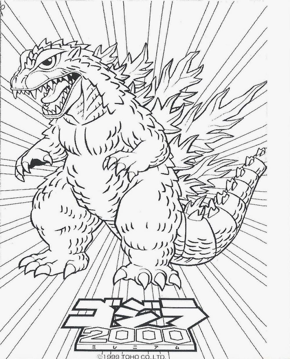 Godzilla Ausmalbilder: Ein Abenteuer für kleine Künstler