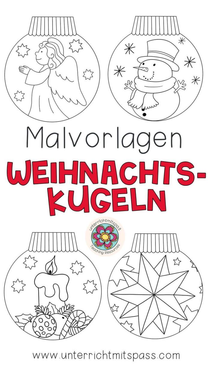 Die Magie des Malens: Weihnachtskugeln zum Ausmalen