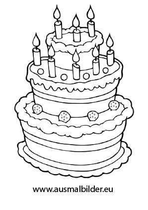 Die Magie des Zeichnens: Geburtstagstorten zum Ausmalen und die Freude am Kreativsein
