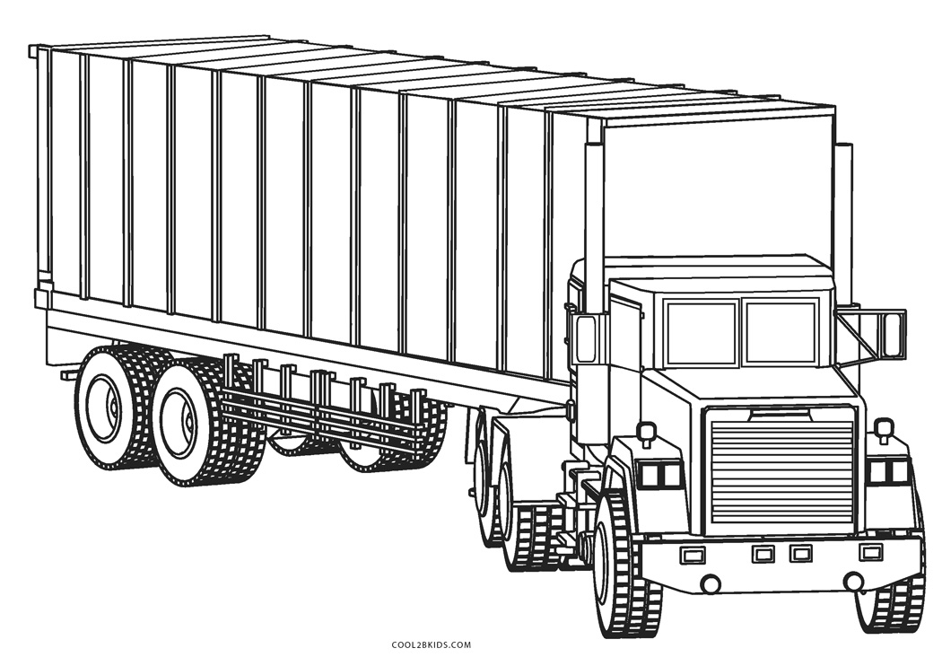 Die Welt der Farben entdecken: LKW-Malvorlagen für kleine Künstler