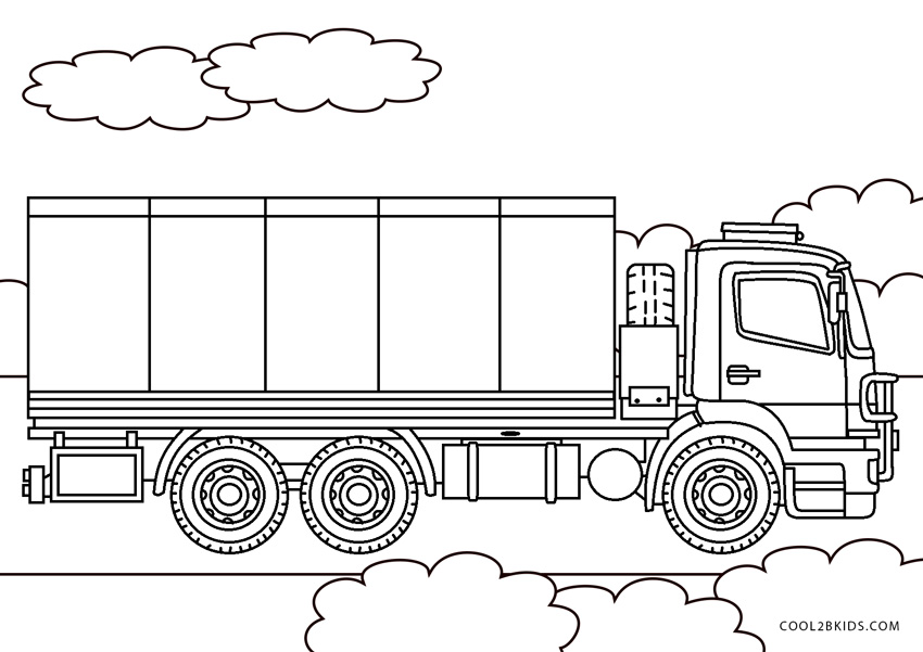 Die Welt der Farben entdecken: LKW-Malvorlagen für kleine Künstler