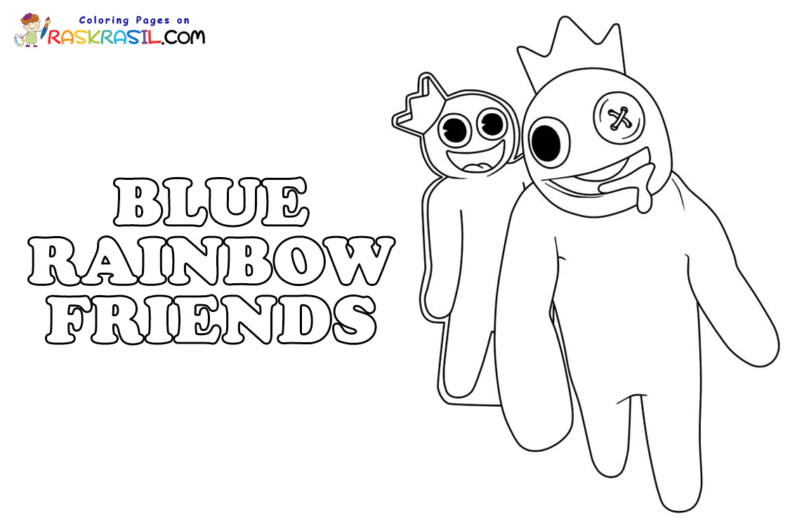 Die Welt der Farben: Rainbow Friends Ausmalbilder für kleine Künstler