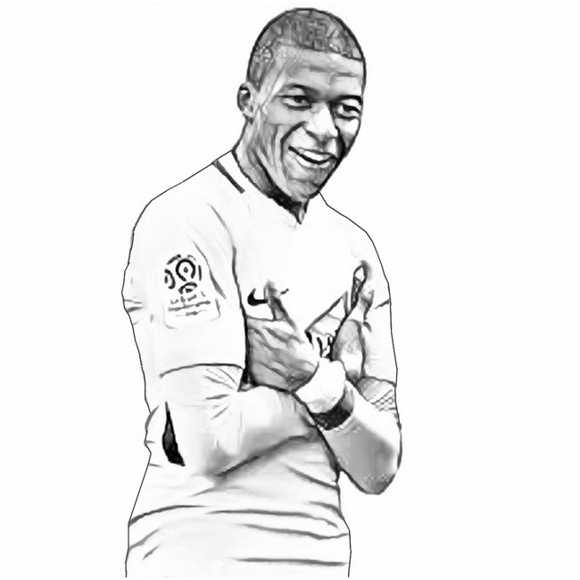 Die Magie des Zeichnens: Kylian Mbappé ausmalen und die Fantasie entfesseln