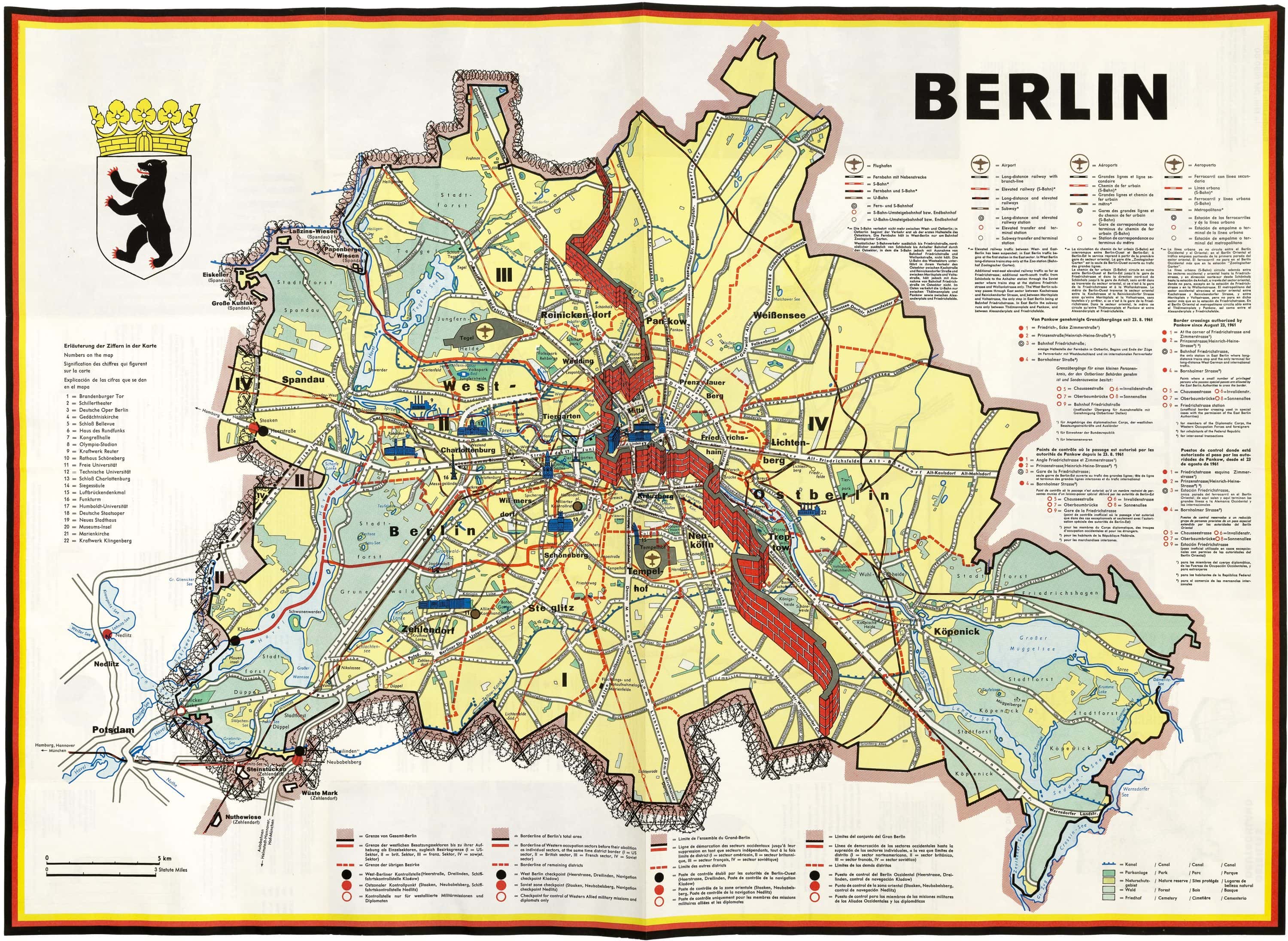 Berlin Wall In Germany Map - Alvina Margalit