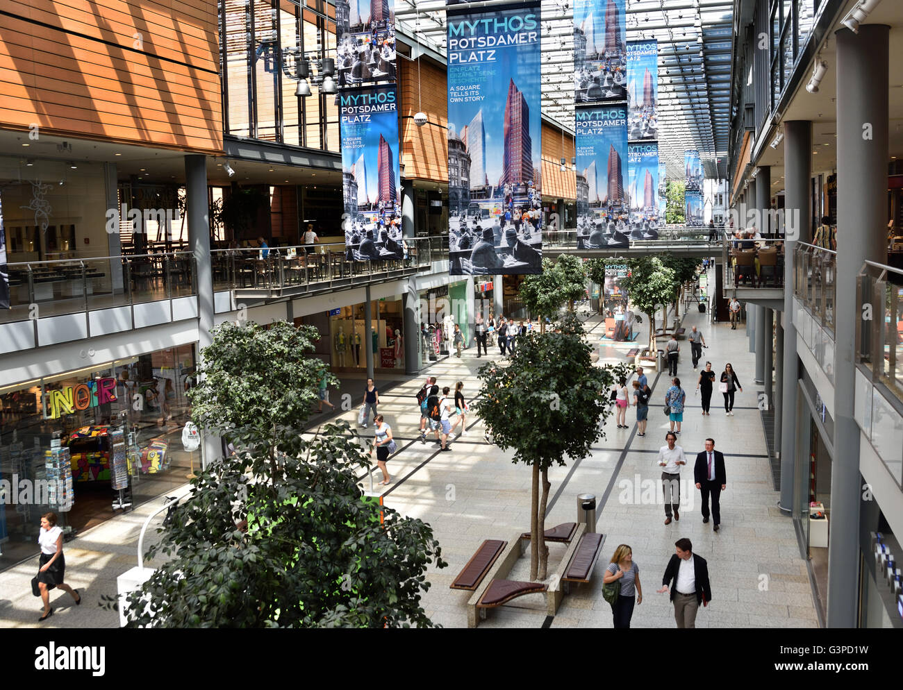 View of new Mall of Berlin shopping mall in Potsdamer Platz - Potsdam