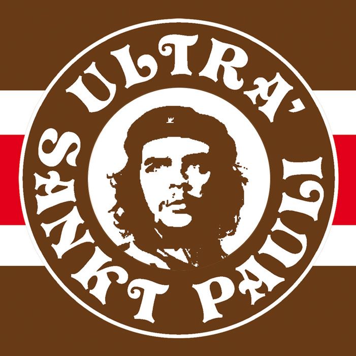 Plus Aufkleber Fans gegen Rechts Pauli Aufkleber Sticker Logo 3D farbig