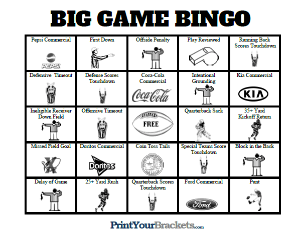 free printable coin bingo printable