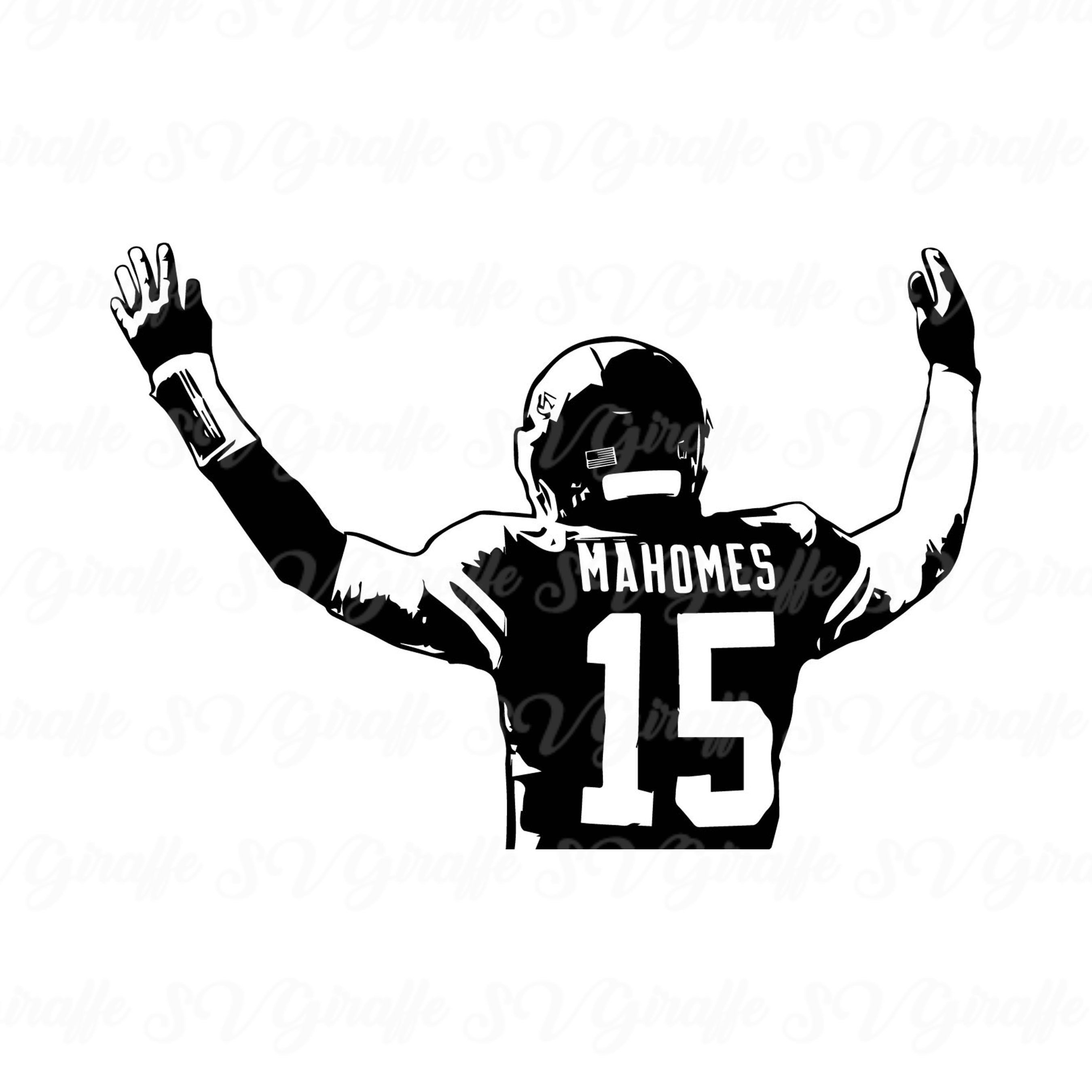 png black and white SVG ai logo Kansas city Chiefs,Patrick Mahomes PDF