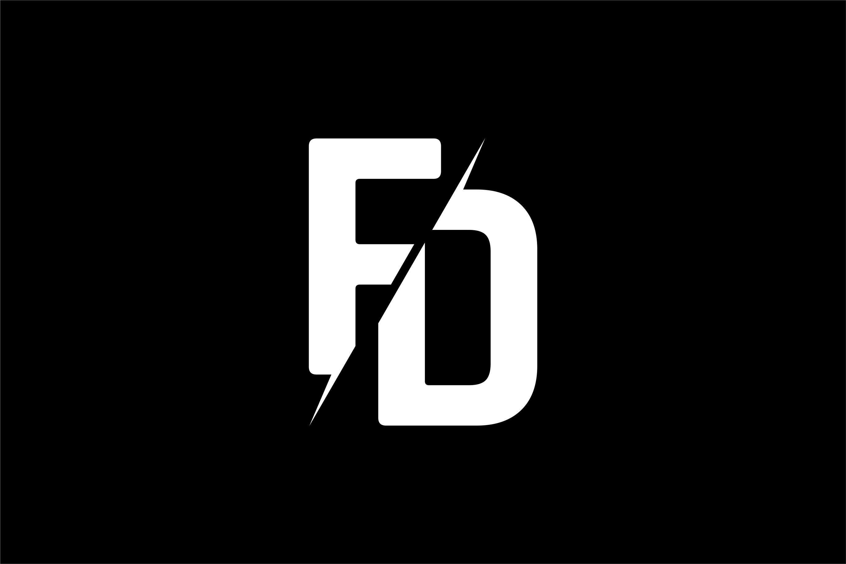 Monogram FD Logo Graphic by Greenlines Studios · Creative Fabrica