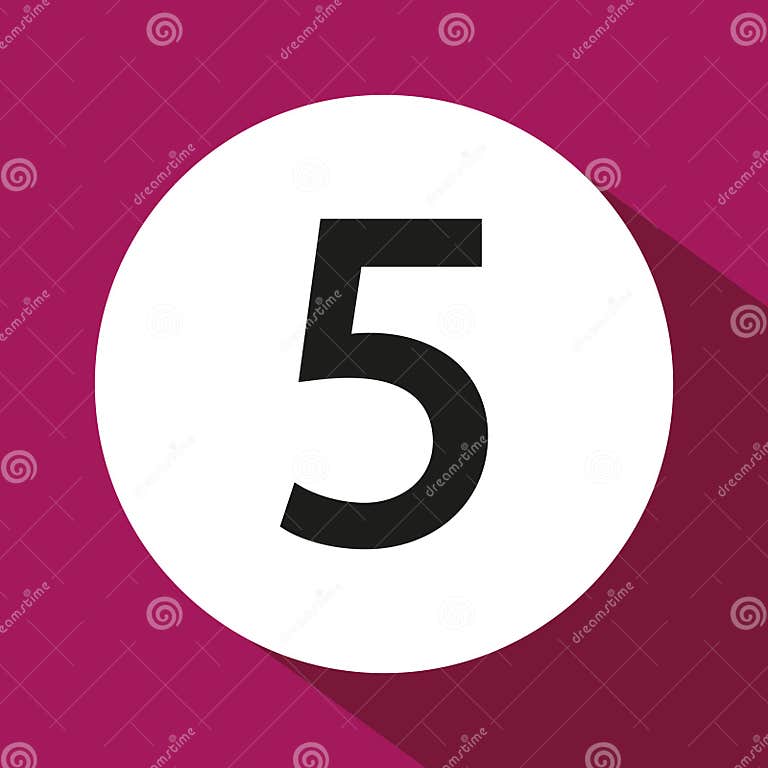 Five Nights At Freddys Printables – Number five symbol design stock illustration 37987255
