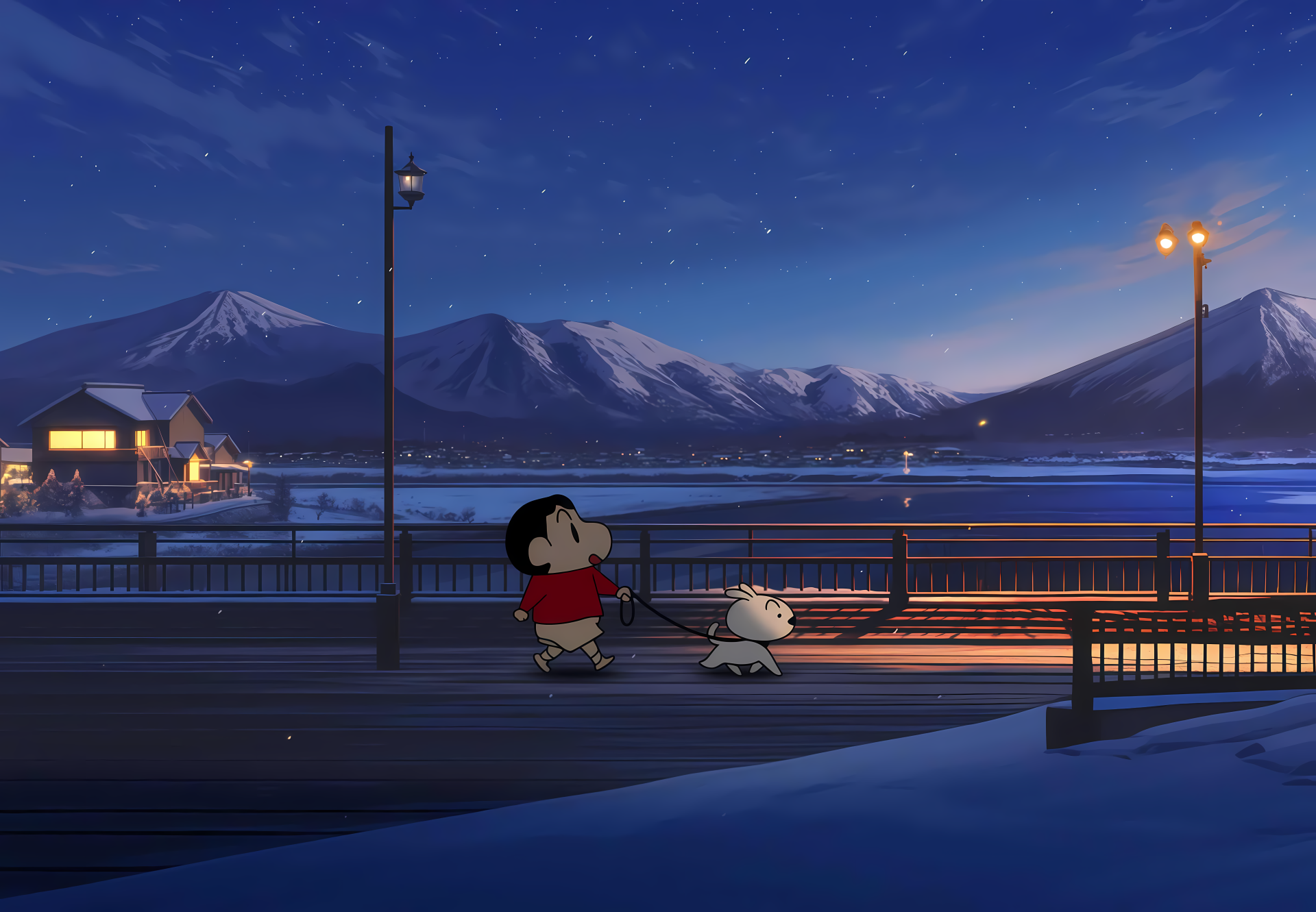 Printable Samba Card Game Score Sheet – Shinchan nohara: moonlit pier — 4k ultra hd anime wallpaper