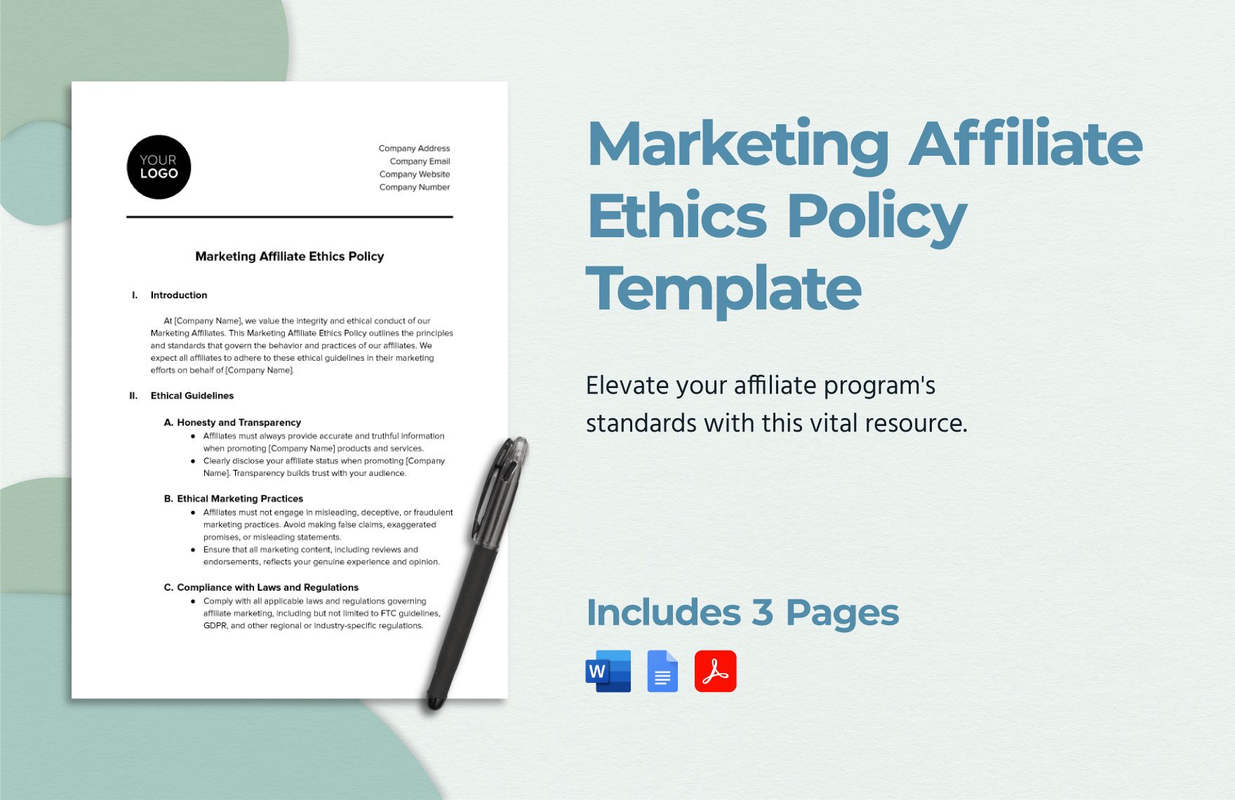Printable Yard Yahtzee Score Card – Marketing affiliate ethics policy template in word, pdf, google docs …