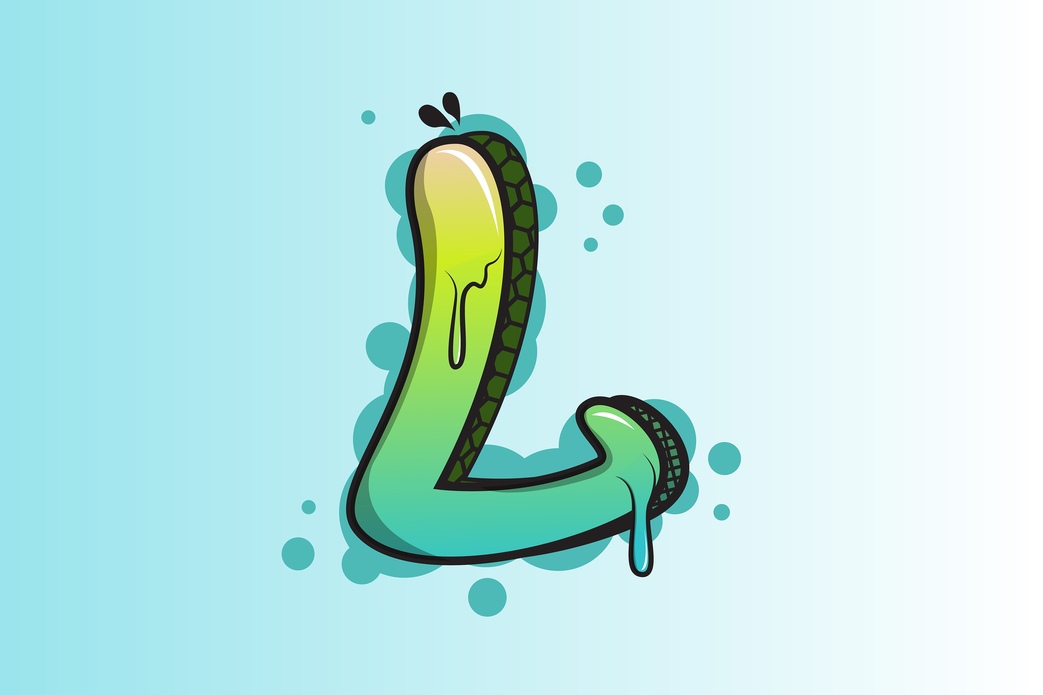  Graffiti Letter L Premium Vector Art Graphic by K for Kreative Bildidee 