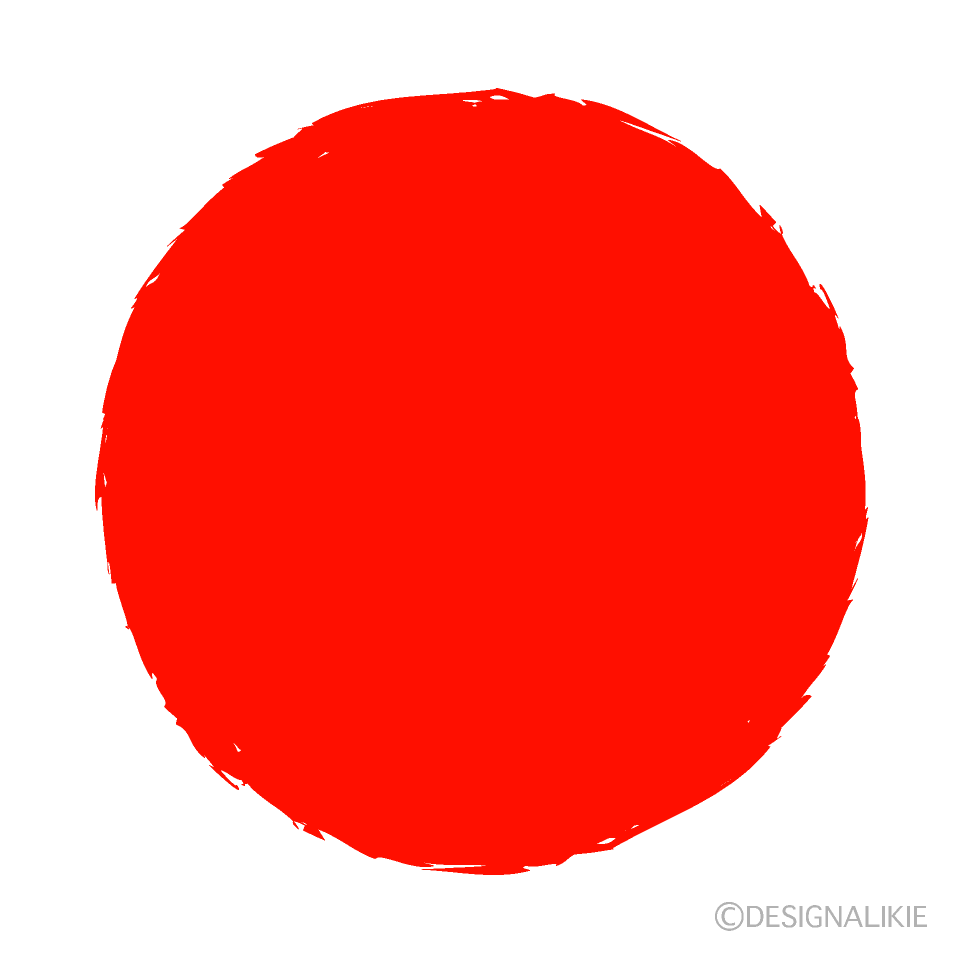 ラフな赤丸イラストのフリー素材|イラストイメージ Bild & Inspiration ラフな赤丸イラストのフリー素材|イラストイメージ