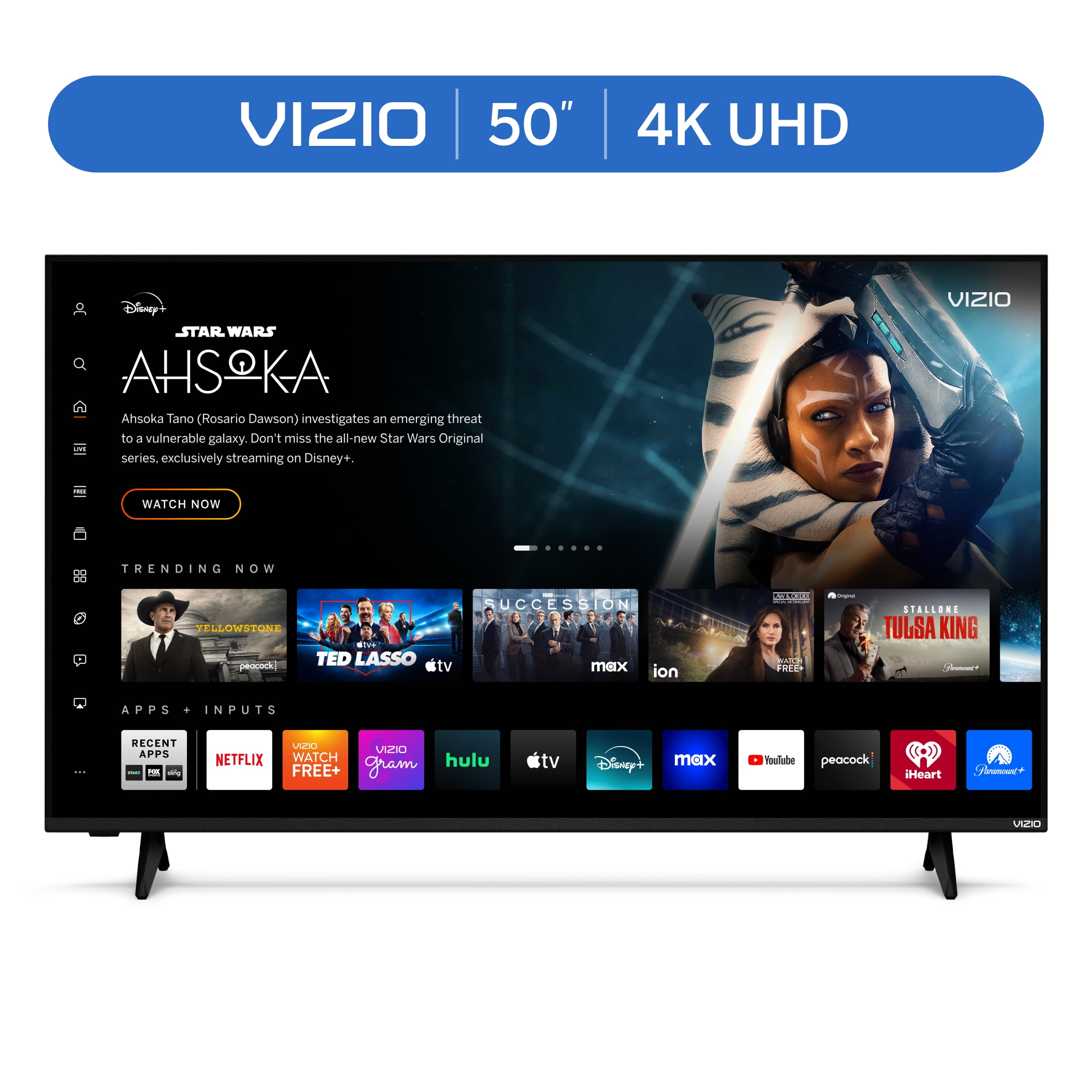  VIZIO 50" Class 4K UHD LED HDR Smart TV (New) V4K50M-08 - Walmart.com Motiv 