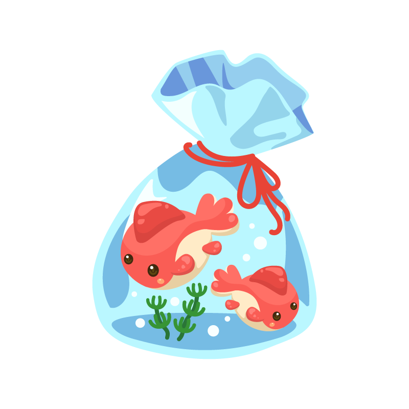 How Much Is One Euro – 商用フリー・無料イラスト_黒い金魚のイラスト（琉金・リュウキン）_kingyo_goldfish003