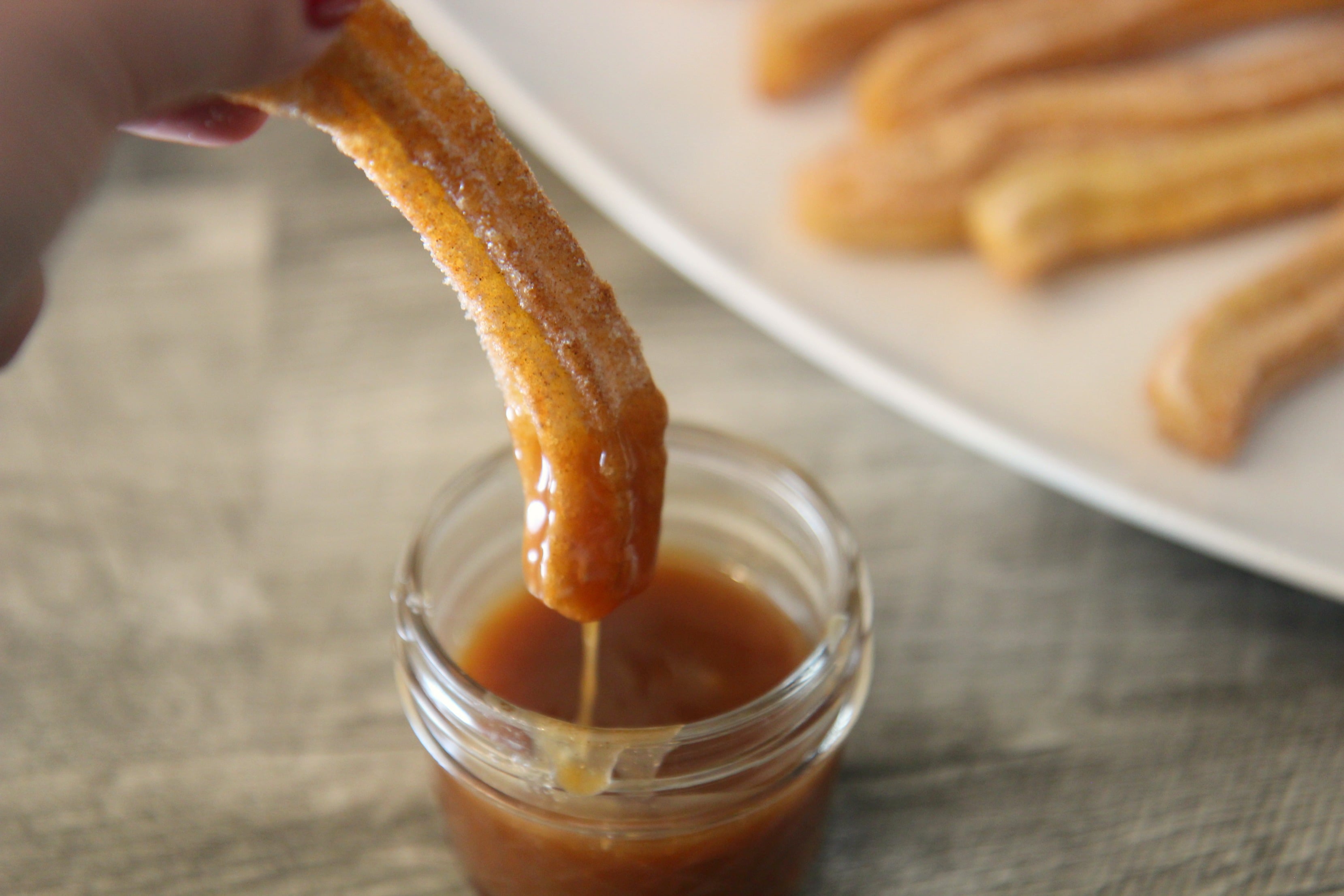 Vorlage: Churros with Homemade Caramel Dipping Sauce Cooked by Julie Foto zu Churros with Homemade Caramel Dipping Sauce Cooked by Julie