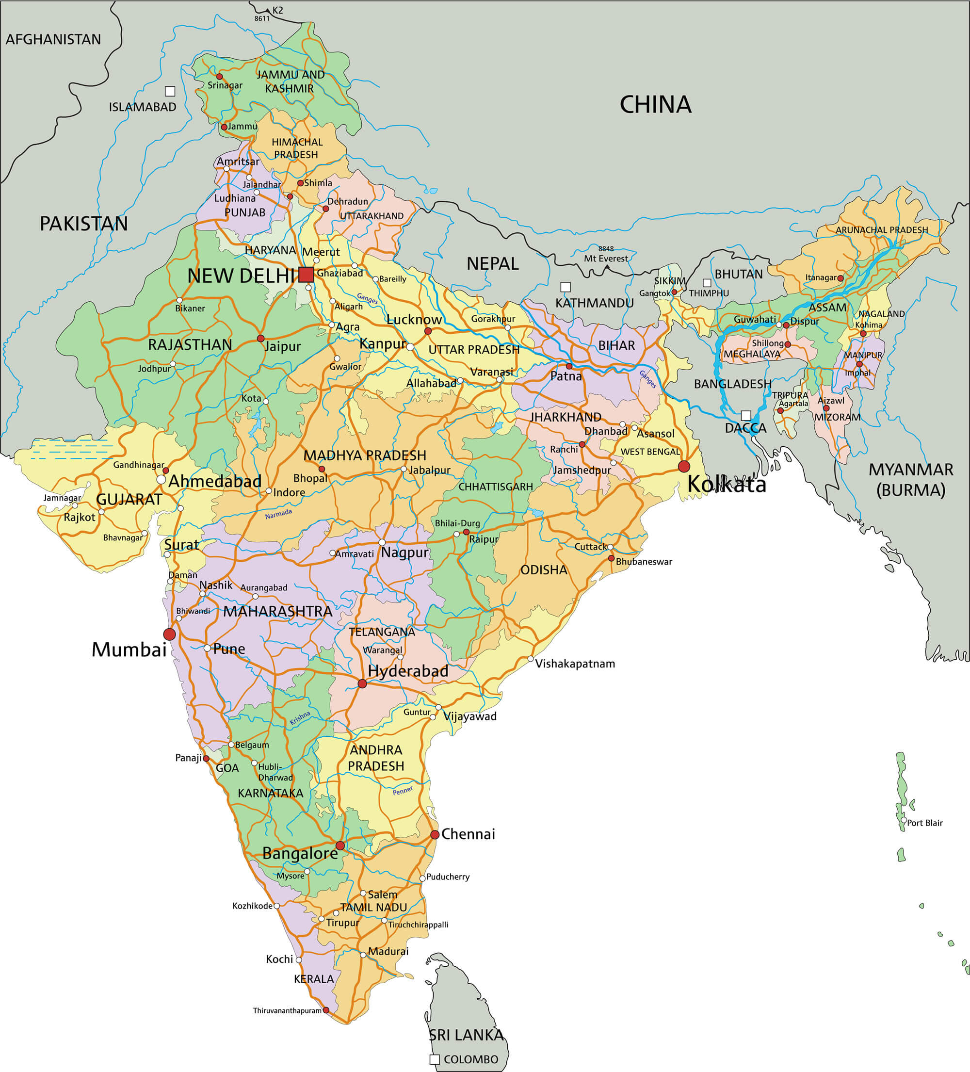 Pound 100 In 1970 Worth Today – India states map and outline, vectors