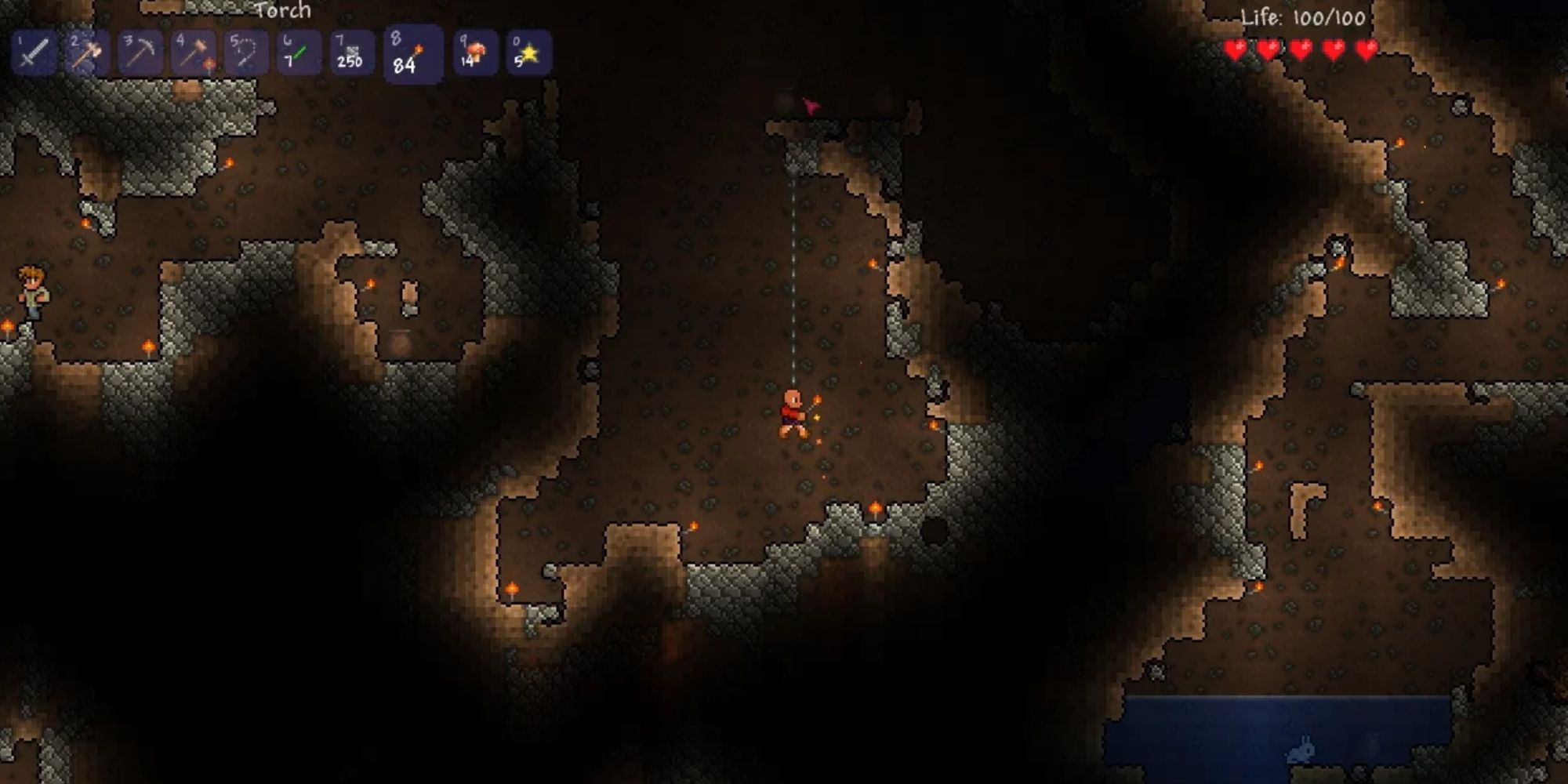 Hundred Line Endings – How to tell if you are in the cavern layer in terraria