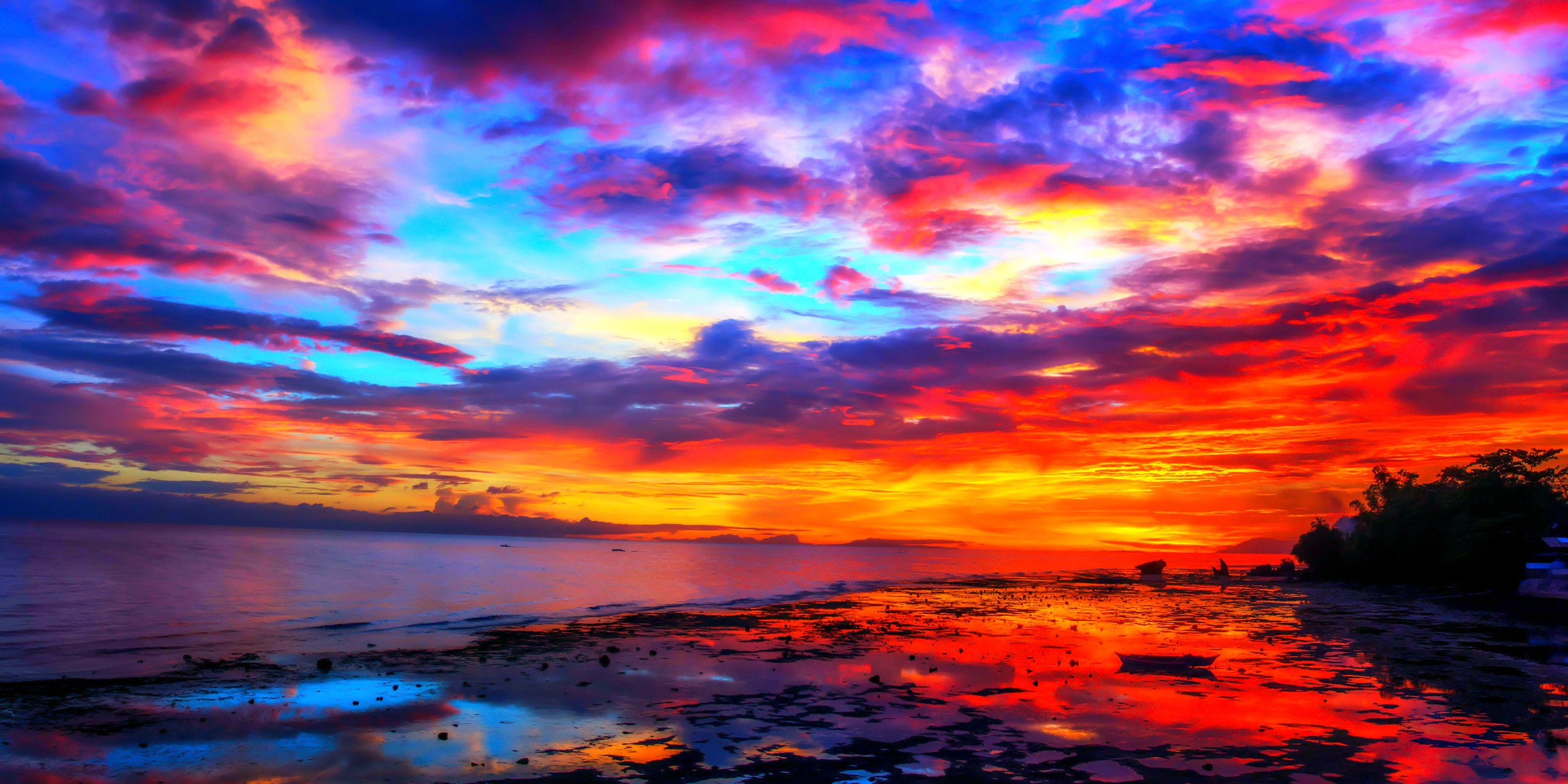 Banja Luka Vremenska Prognoza 10 Dana – Sunset colors colorful ocean fiery sky rainbow wallpaper sunsets wallpapers skies download jooinn water nature wallpapersafari