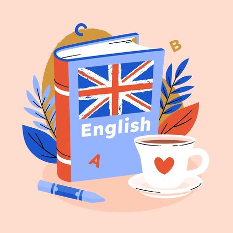 Kreatives Bild zu Study English Grammar, English Logo, English Day, Teaching English Study English Grammar, English Logo, English Day, Teaching English Illustration