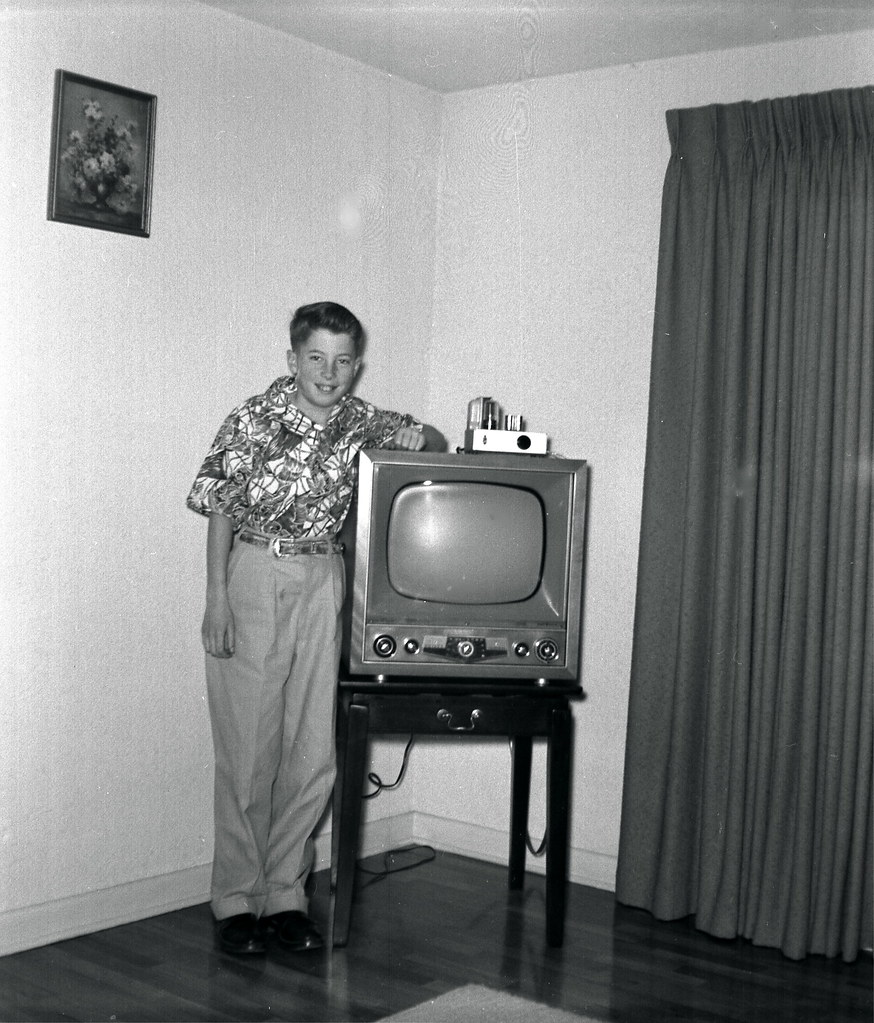 Vorlage: Early 1950s Television Set Foto zu Early 1950s Television Set